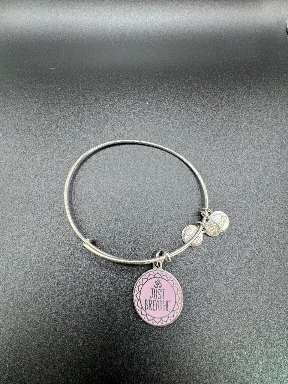 Alex and Ani Just Breathe 2017 Silver Charm Bangle